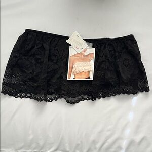 Fashion Forms black Lace Flounce Bandeau
